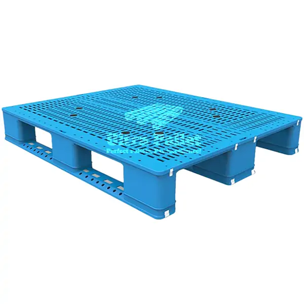 48×40 3 runners grid rackable plastic pallet