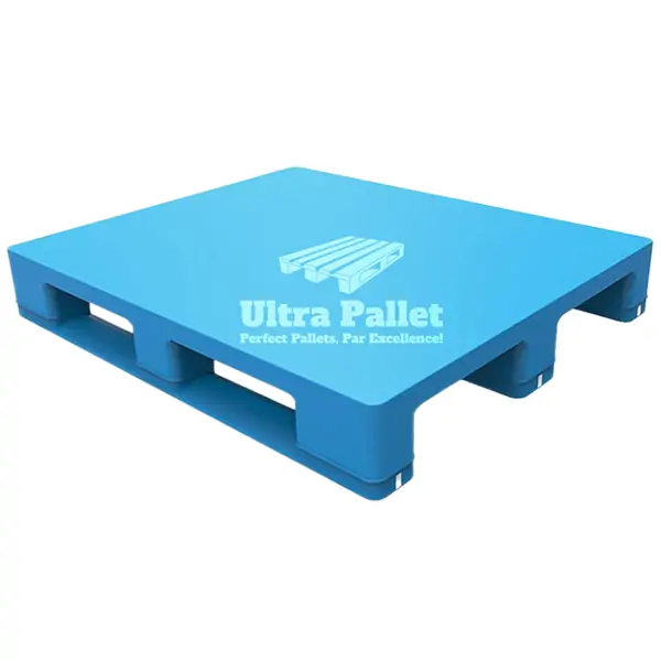 48×40 3 runners Solid deck rackable plastic pallet