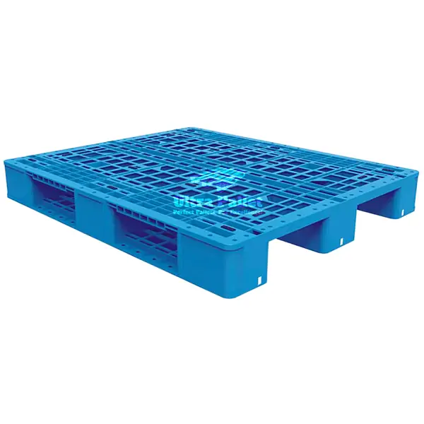 48×40×6.5 rackable plastic pallets with 3 runners