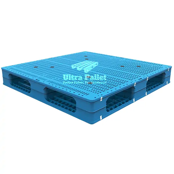 UPP-1111WS_1100x1100mm - Rackable Plastic Pallet