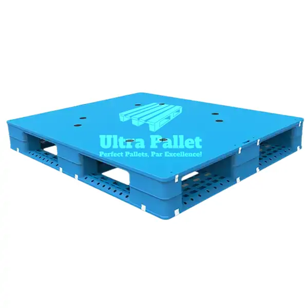 Plastic pallet 1200 x 1000 closed deck 6 runners