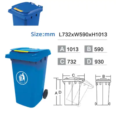 Trash Bin Outdoor 240L Trash Can with Replacement LidReplacement Wheelie Bin Lid 240 Litre.png