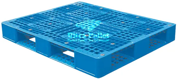 48x48 rackable Plastic Pallet with 6 runners size：L×W×H=1200×1200×150mm.png