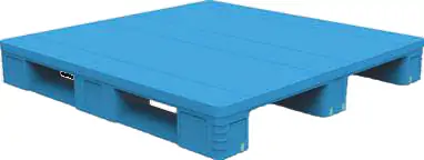 Solid Closed Deck Plastic Pallet-3 runners.png
