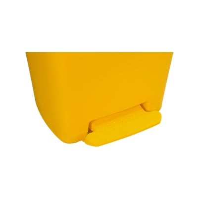 Foot-Stepping Yellow Medical Waste Trash Bin
