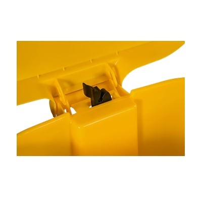 detail of 50L medical waste containers
