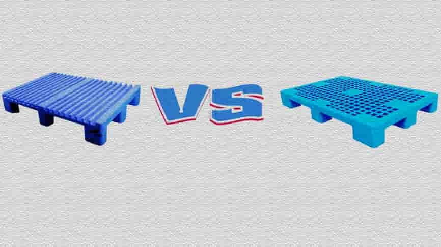 Industrial Plastic Pallet Comparison: Printing-Optimized vs Conventional 9-Leg Designs