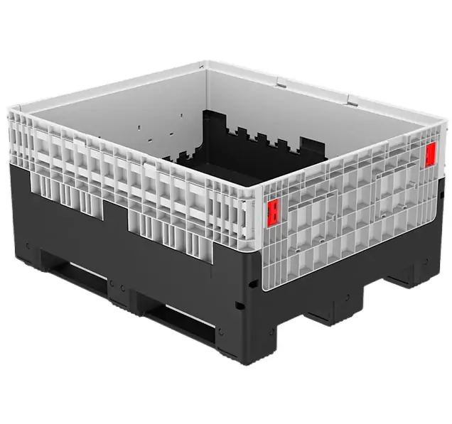 1200x1000x595mm foldable plastic pallet box