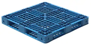 Recycling process of blue HDPE pallets.webp