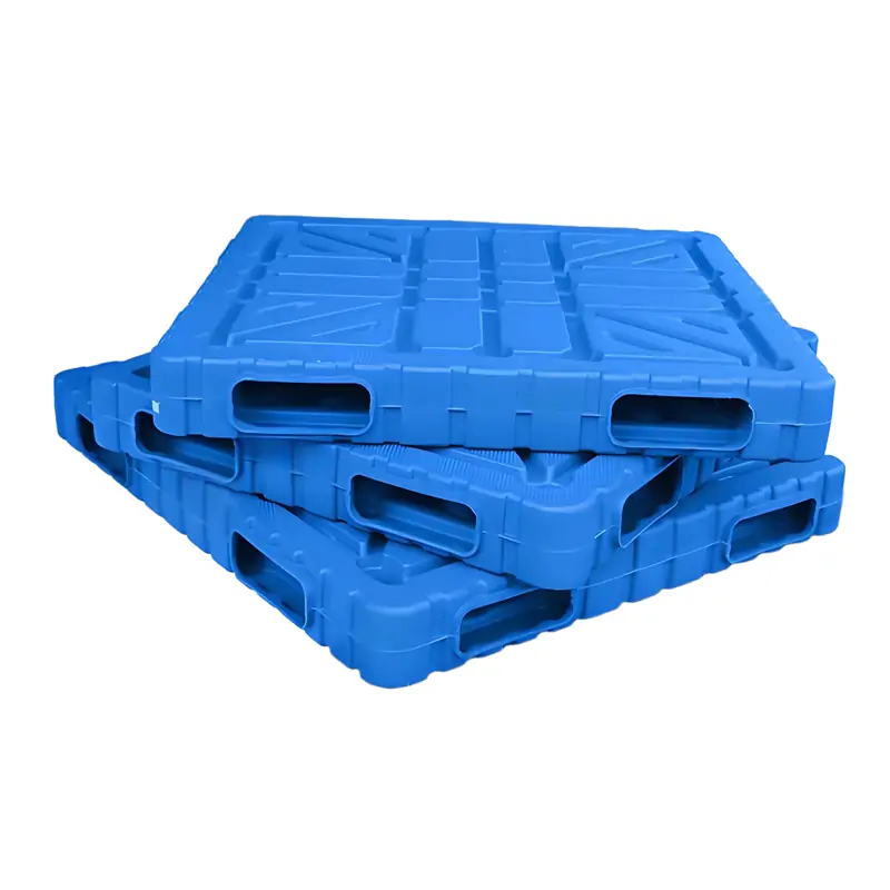 1400x1200mm blow-molded blue plastic pallet.webp