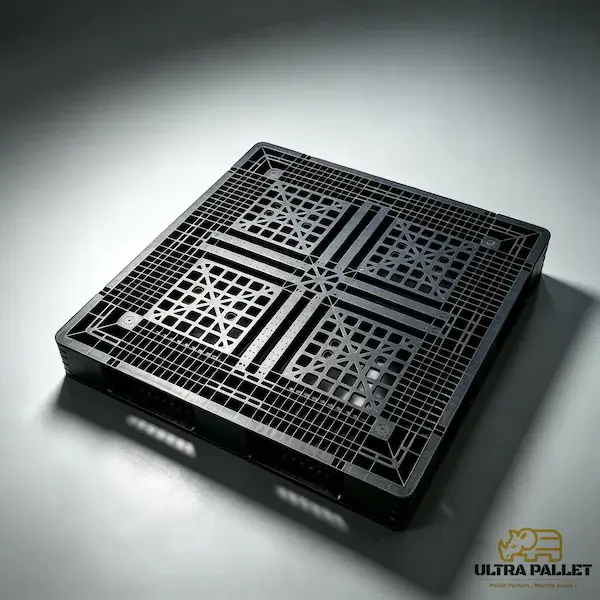 One-Way Export Plastic Pallets 1140×1140×125mm | SKU 114114TW074R | China Factory