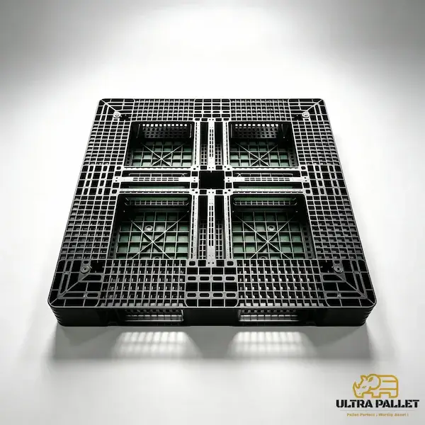 1140x1140x125mm heavy duty grid plastic pallet