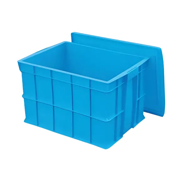 Stackable Heavy-Duty Plastic Storage Crate