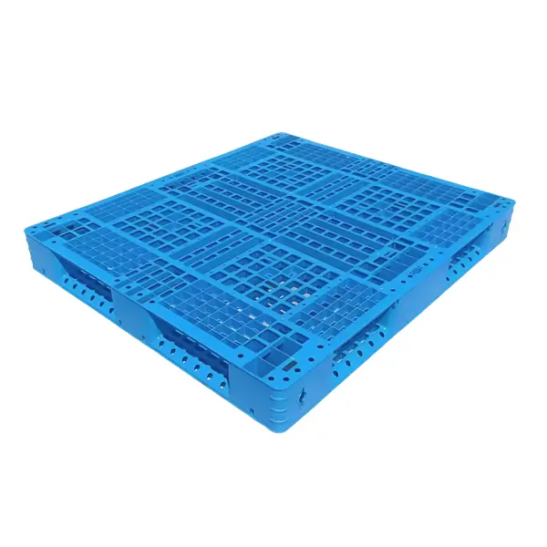 1400x1200x150mm Open Deck Plastic Pallet Stacking 2-Ton Machinery Parts