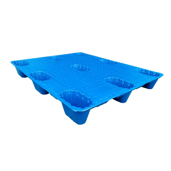 1200x1000mm plastic pallet 4 ways   forklift  operation