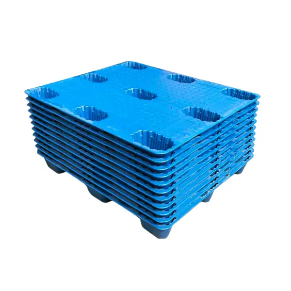 "Nestable export pallets space-saving warehouse storage