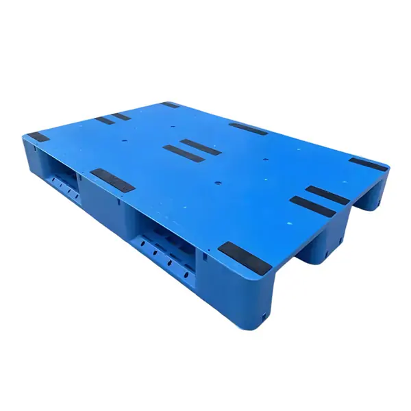 1200x800x150mm blue plastic pallet with removable anti-slip pads