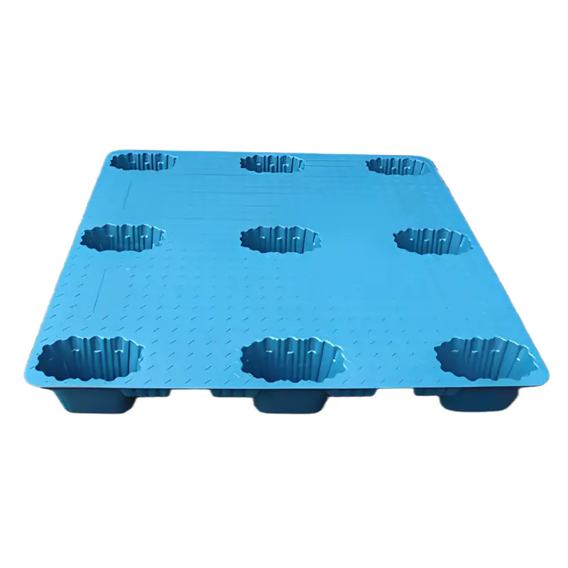 1100x1100mm Nine-Leg Plastic Pallets | Stackable Anti-Slip Industrial Pallets
