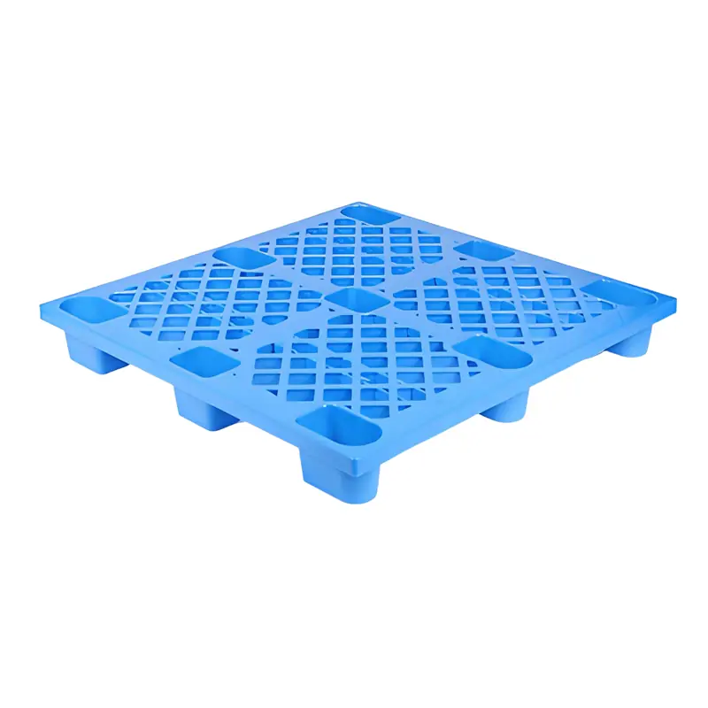 1100×1100mm Stackable Plastic Pallet: Durable 9 Feet HDPE Grid Design