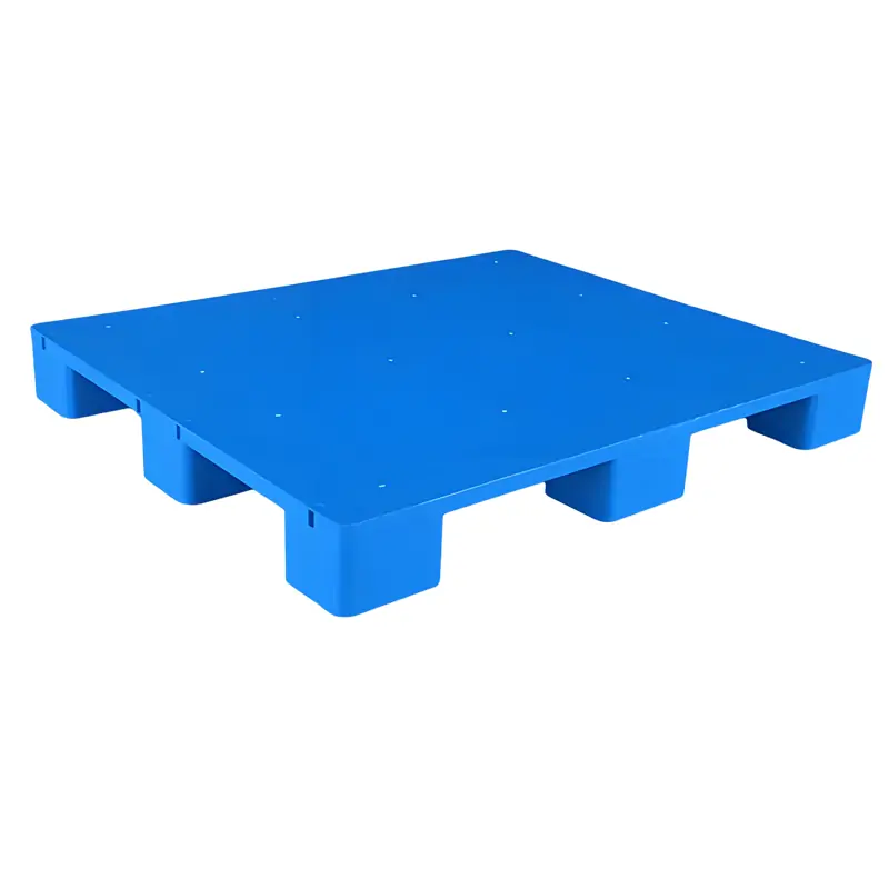 1100×1100mm Heavy Duty 9-Feet Closed Deck Plastic Pallet | Warehouse Solution