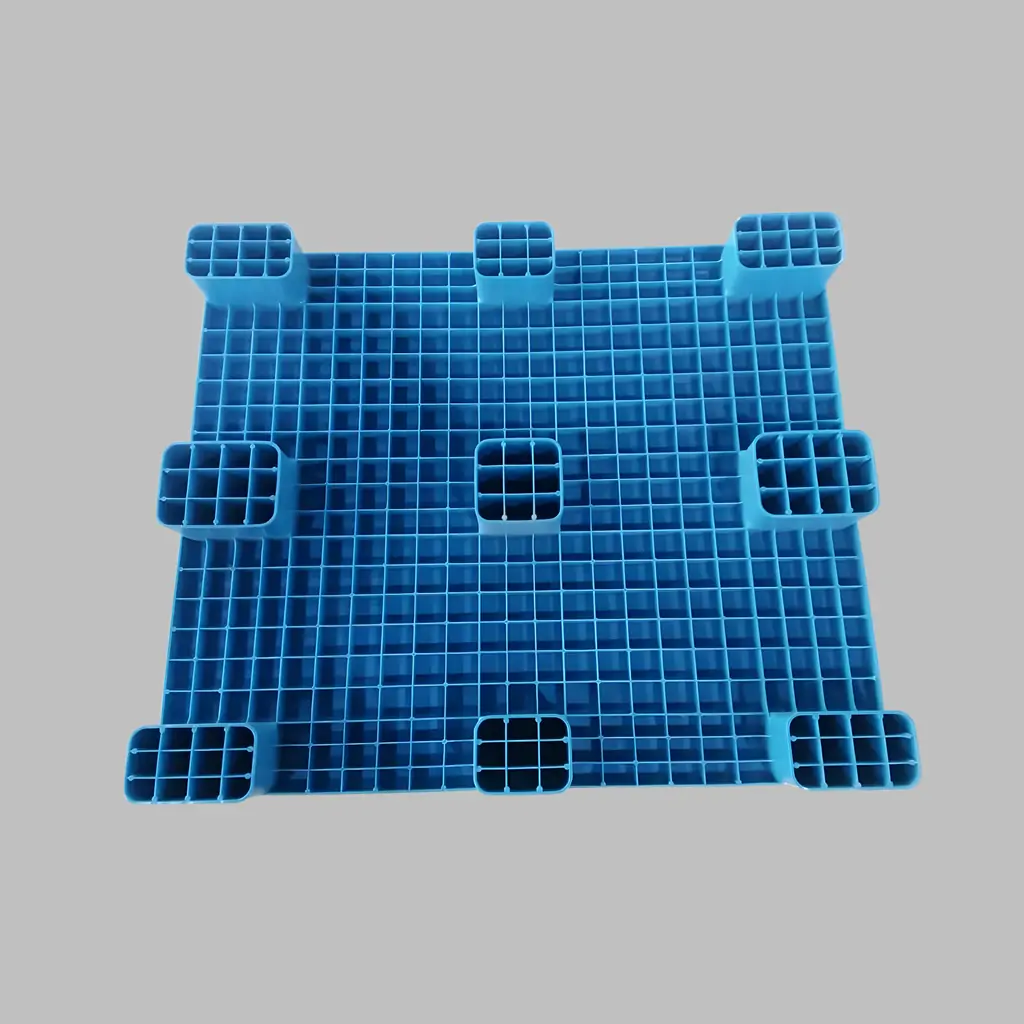 1200x1200mm 9 feet plastic pallet bottom view