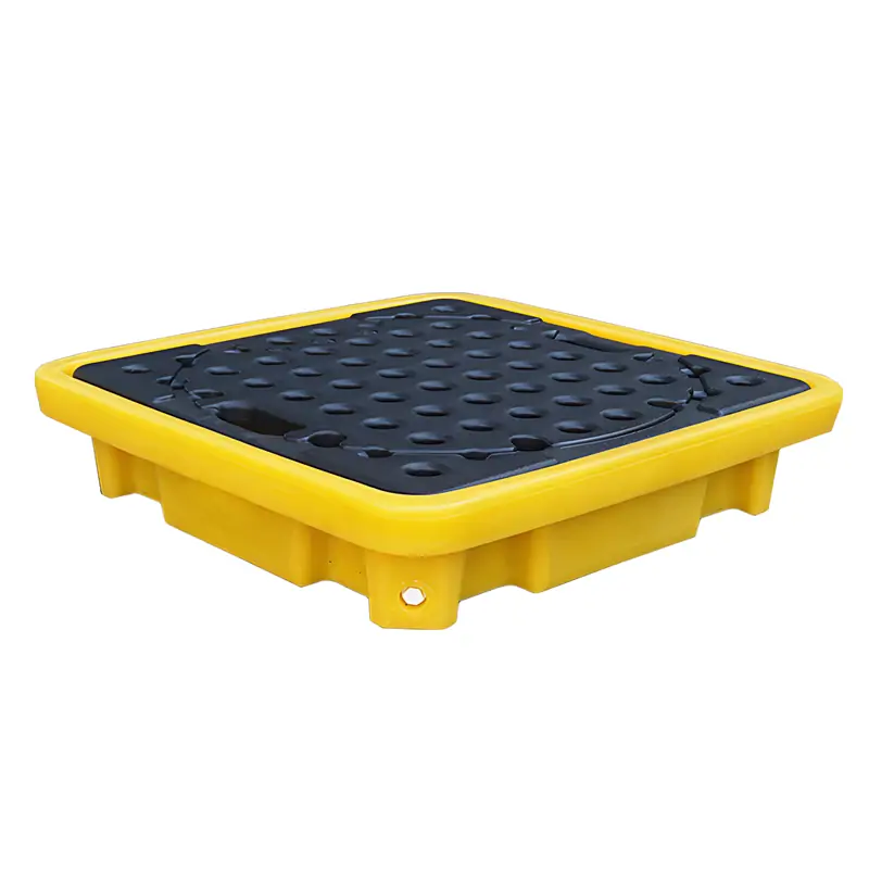 670×670×150mm HDPE single - drum spill pallet display
