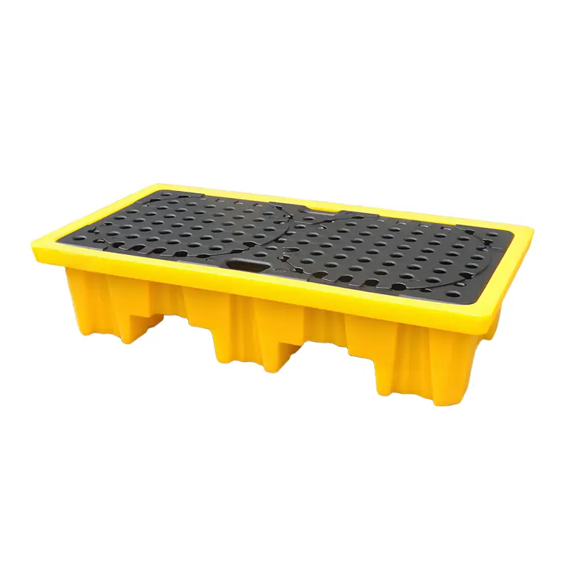 Industrial spill containment solution setup