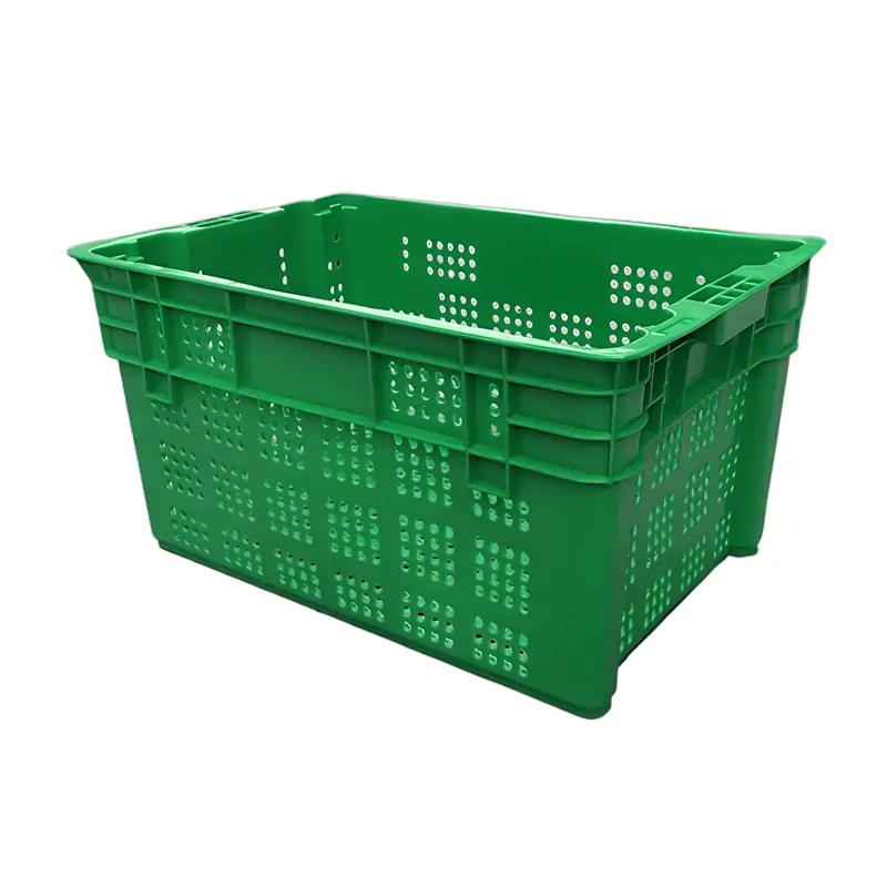 600×400×310mm Plastic Crates: Nestable & Stackable for Fruit & Veg