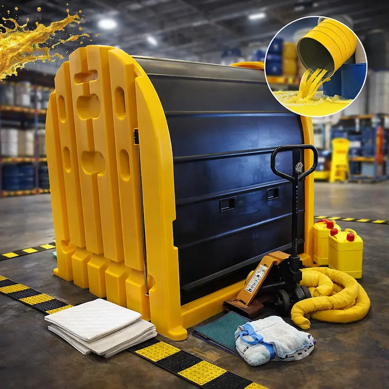 spill-pallet-dual-closure-roll-top-swing-doors